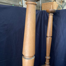Load image into Gallery viewer, Antique Wood Church Candleholders
