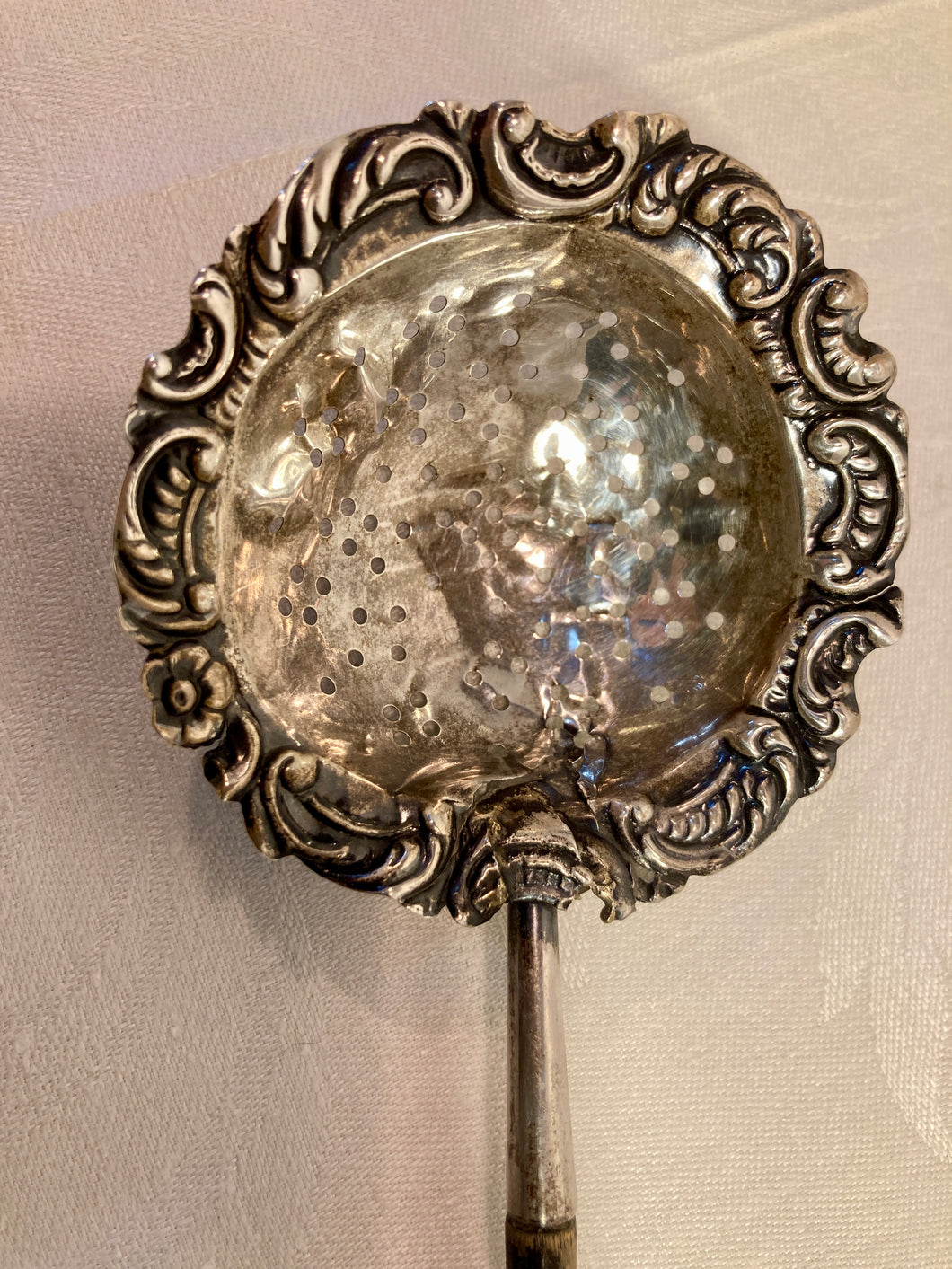 Antique Sterling Silver Tea Strainer